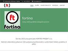 Tablet Screenshot of fortina.cz